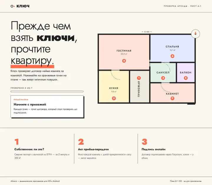 Ключ — страница целиком