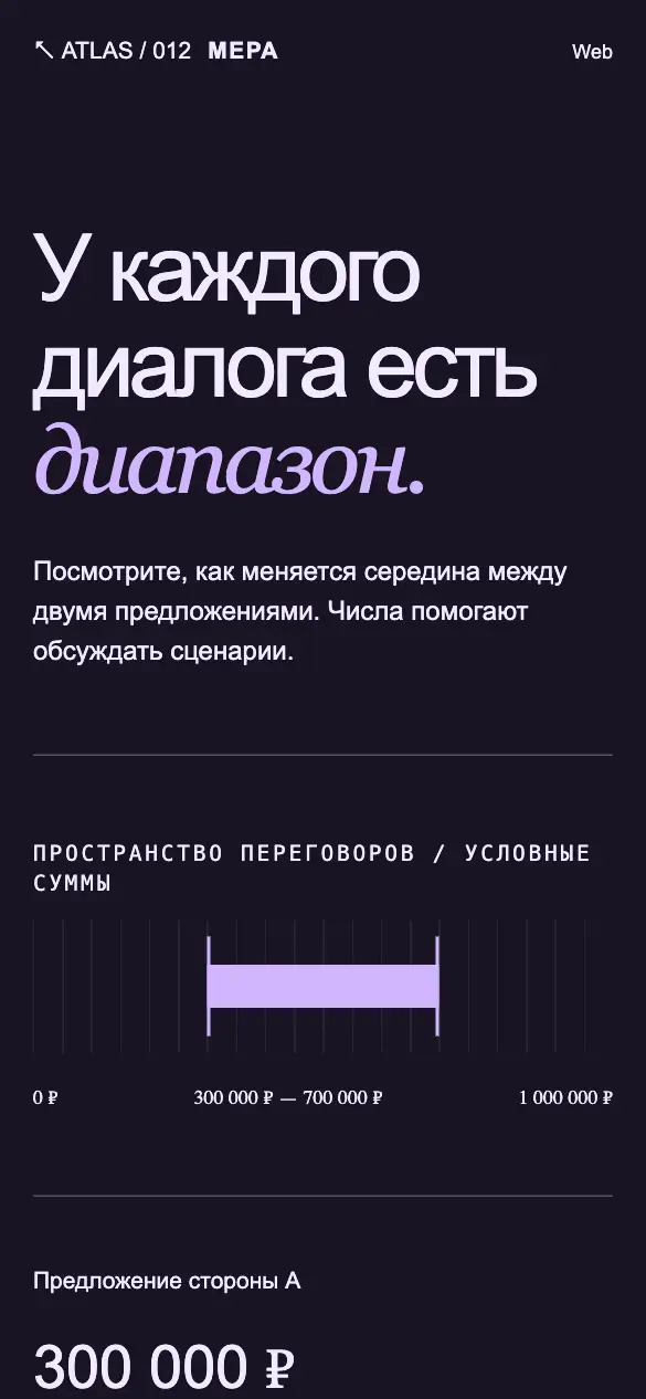 Мера — мобильная версия