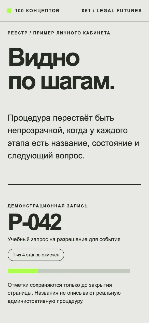 Реестр — мобильная версия