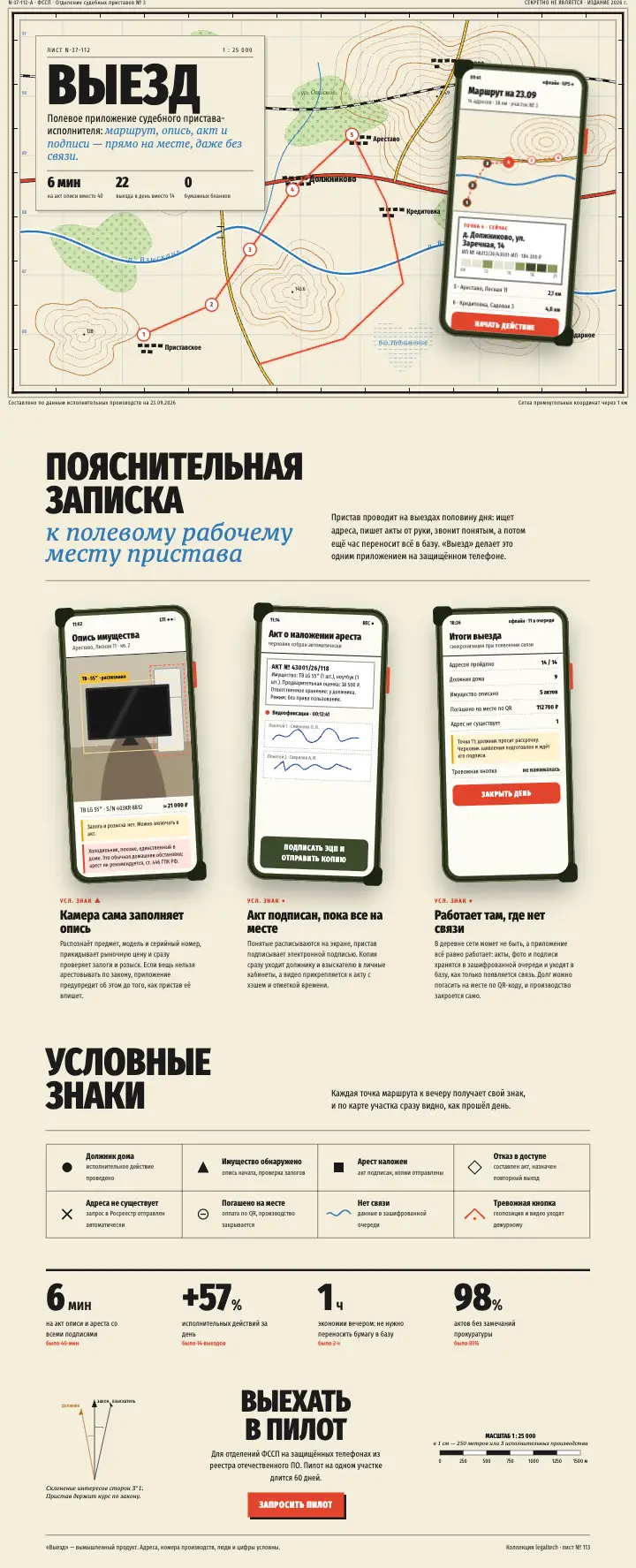 Выезд — страница целиком