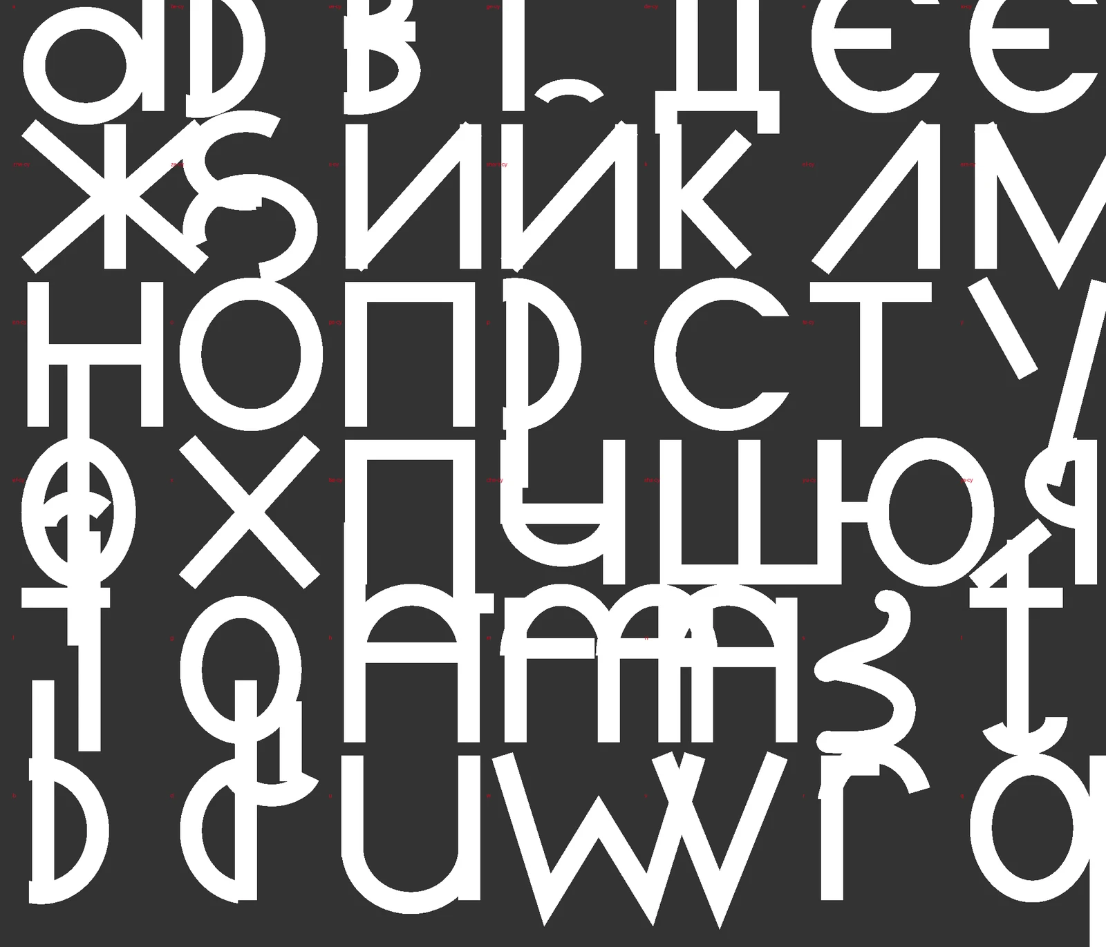 KAP Grotesk: Строчные