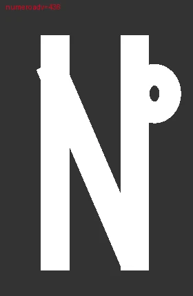 Проба глифа numero