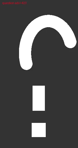 Проба глифа question
